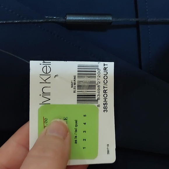 OkCalvin Klein Suit jacket, navy blue, 100% polyester, size 38 S - Picture 6 of 6